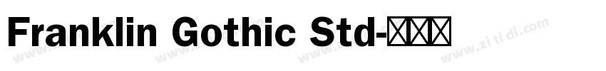 Franklin Gothic Std字体转换